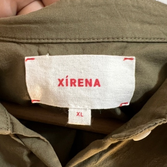 Olive Green Women's Button-Up Shirt - Picture 6 of 6